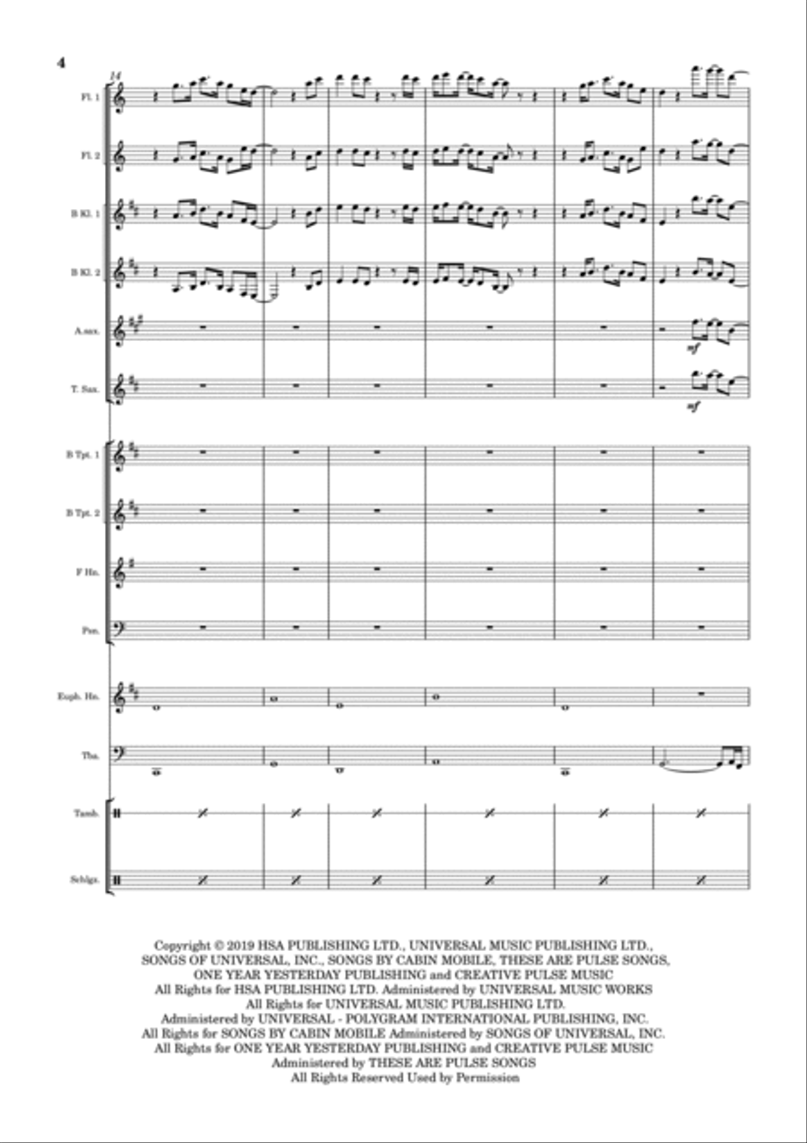 Watermelon Sugar Watermelon Sugar Concert Band scores gallery preview page 4