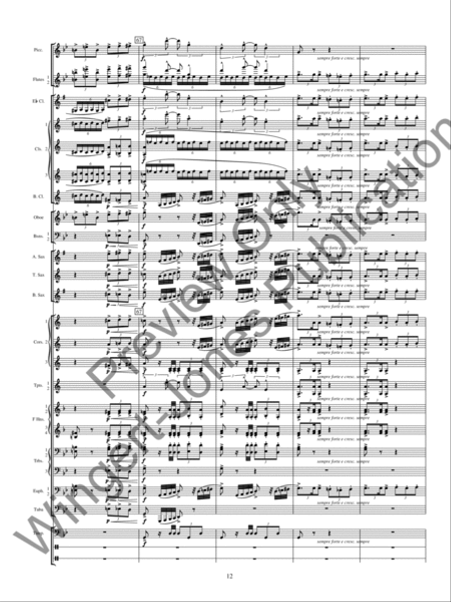 La Tregenda Concert Band scores gallery preview page 15