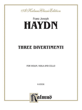 Book cover for Three Divertimenti