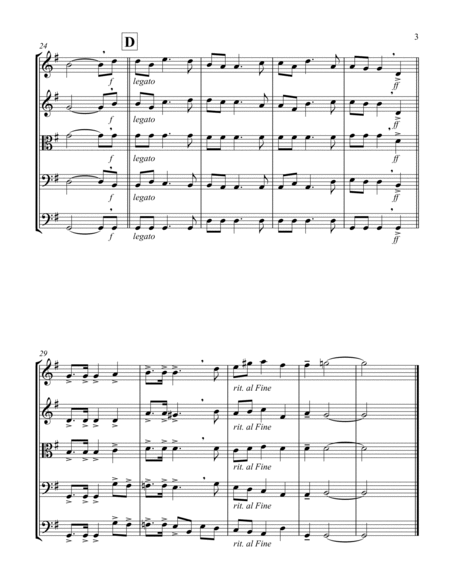 O Christmas Tree (G) (String Quintet - 2 Violins, 1 Viola, 1 Cello, 1 Bass)