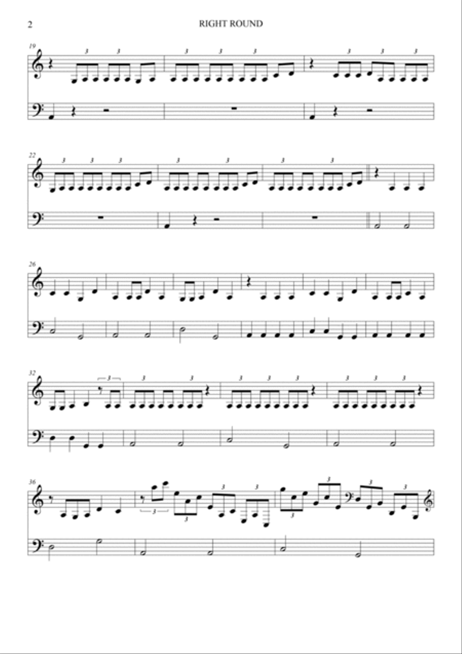 Right Round Right Round Piano Method scores gallery preview page 2