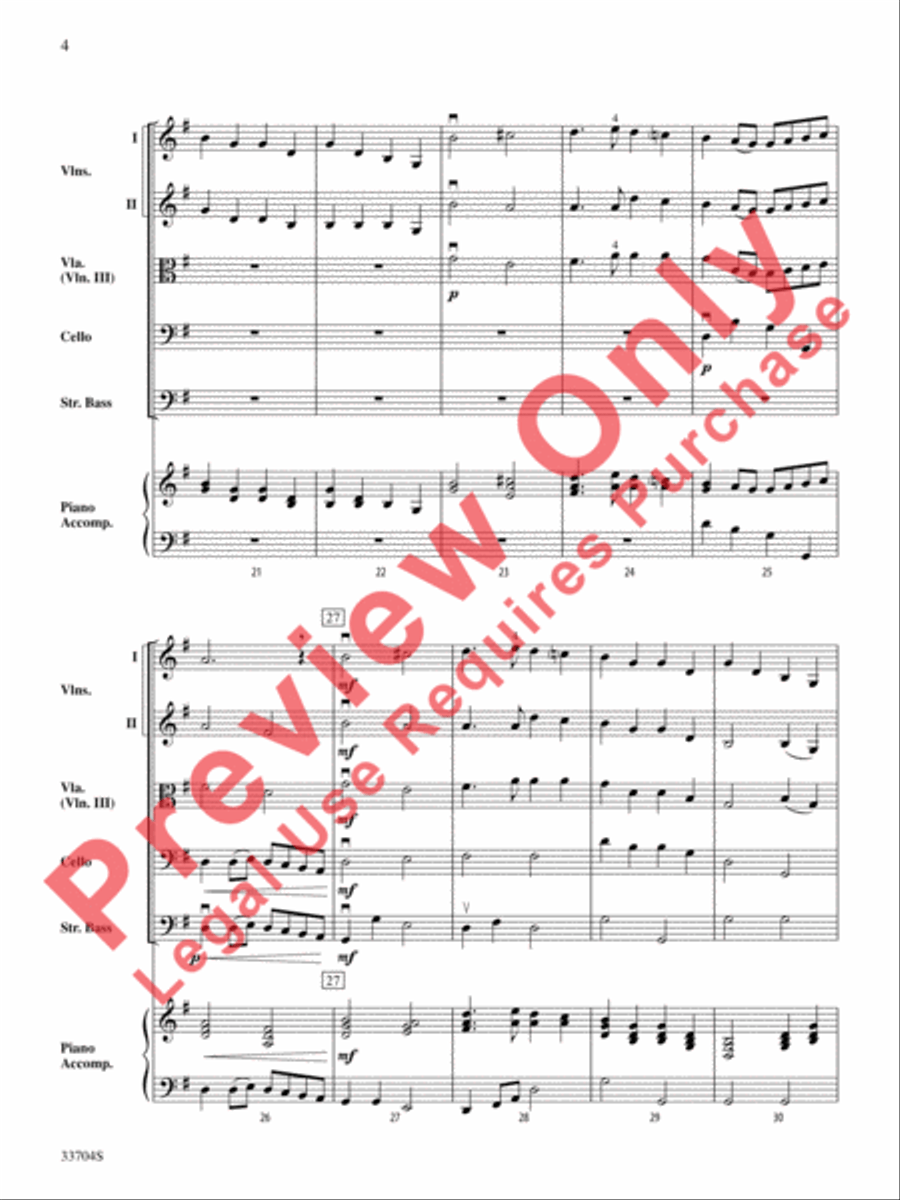 The Prince of Denmark's March String Orchestra scores gallery preview page 5