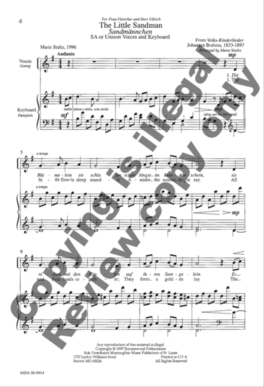 The Little Sandman The Little Sandman SA scores gallery preview page 4