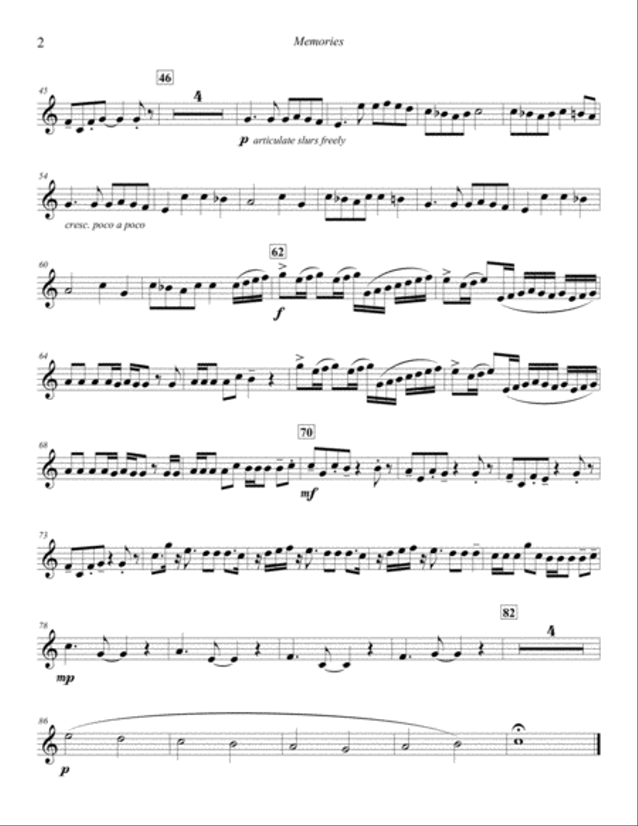 Memories Memories Small Ensemble scores gallery preview page 2