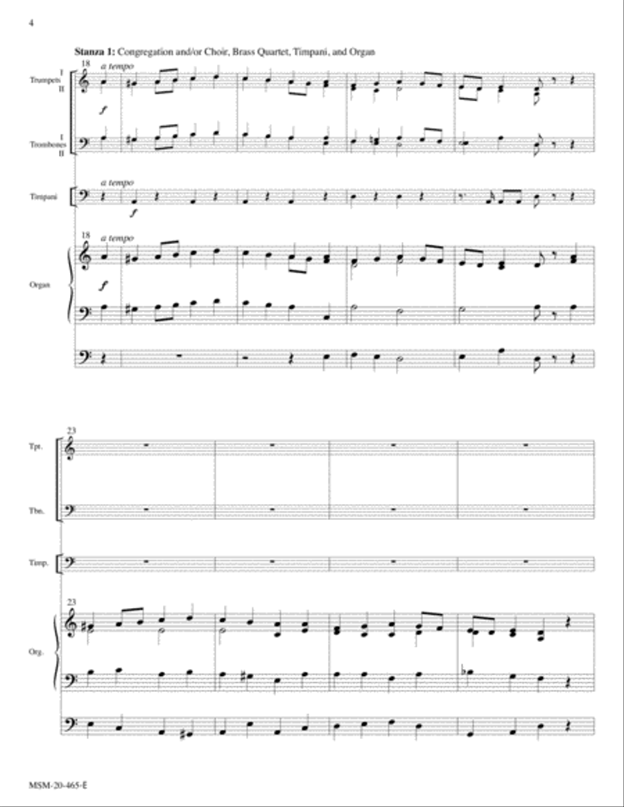 Christ Jesus Lay in Death's Strong Bands (Christ lag in Todesbanden) Choir scores gallery preview page 4