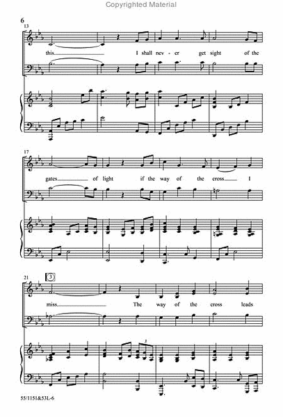 The Way of the Cross Leads Home - SATB Score with CD image number null