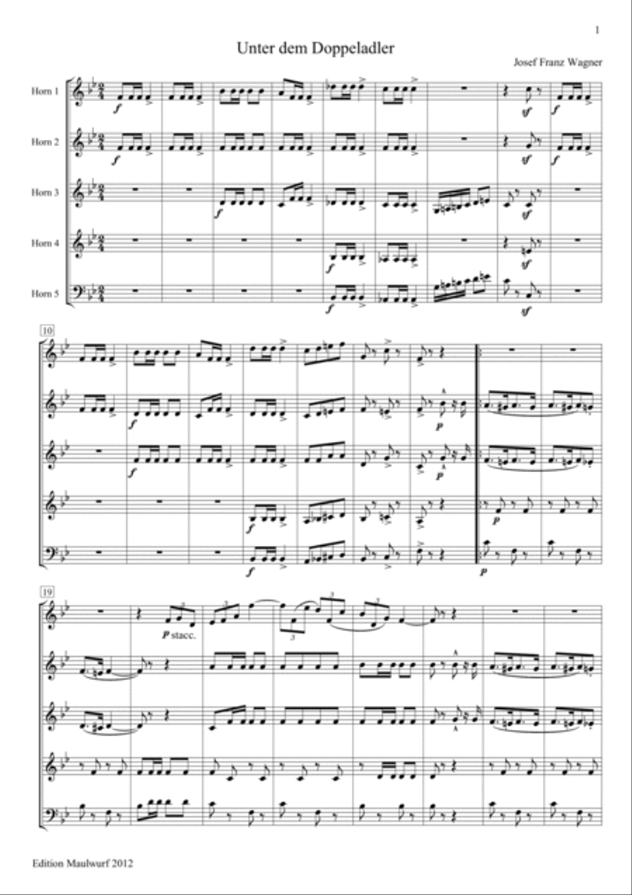 7 Marches Horn scores gallery preview page 3