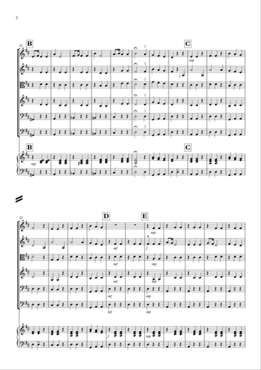 La Donna e Mobile (from Rigoletto) for String Orchestra String Orchestra scores gallery preview page 2
