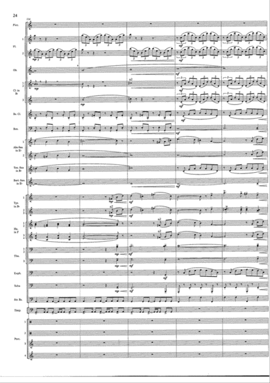 Cry of the Last Unicorn Concert Band scores gallery preview page 24
