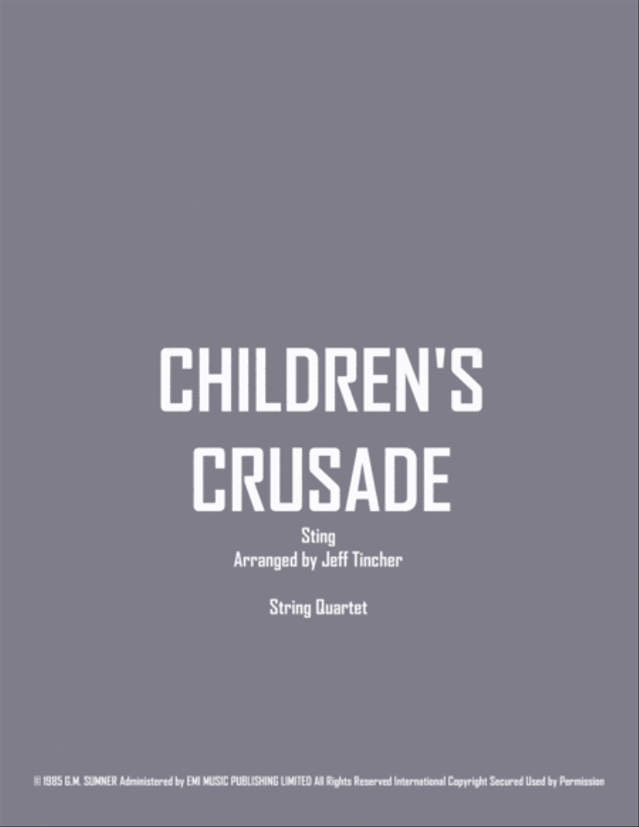 Children's Crusade String Quartet scores gallery preview page 1