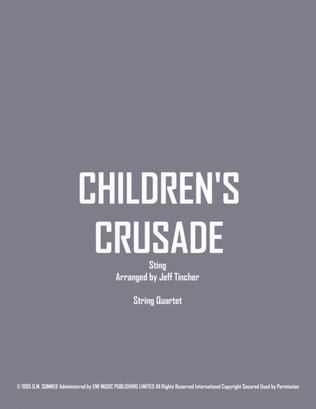 Book cover for Children's Crusade