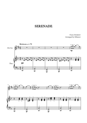 Serenade | Schubert | Alto Sax | Piano