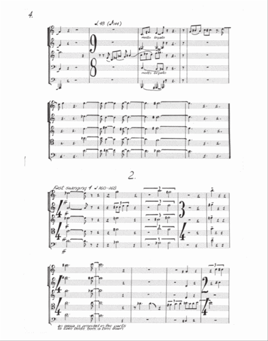 [Childs] Brass Quintet No. 4 Brass Quintet scores gallery preview page 6
