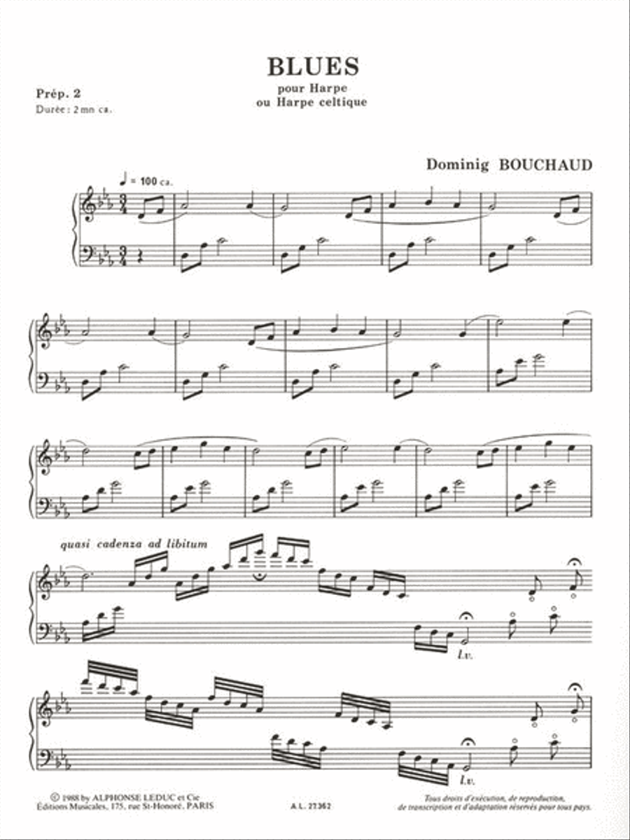 Blues, For Harp Harp scores gallery preview page 2