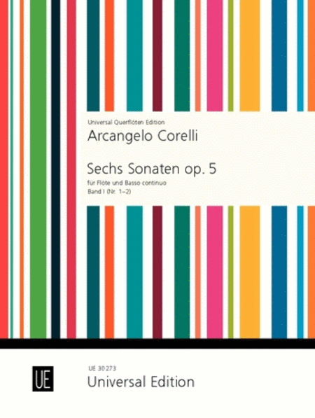 Sonatas, 6, Op. 5, Vol. 1, Flute/