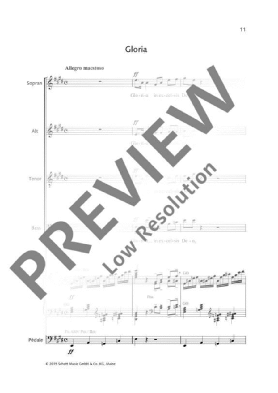 Missa festiva Missa festiva 4-Part scores gallery preview page 12