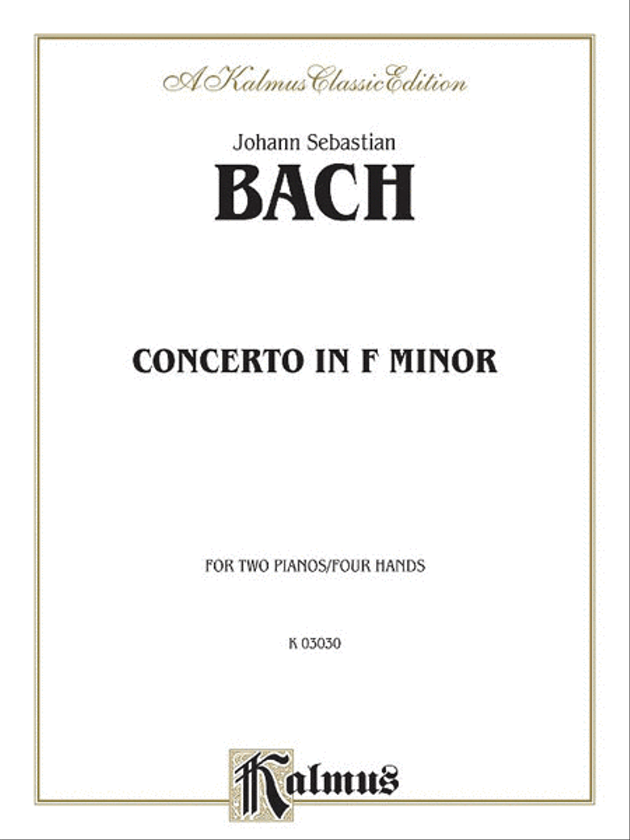 Piano Concerto in F Minor Small Ensemble scores gallery preview page 1