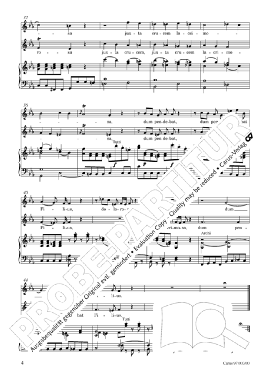 Stabat mater Stabat mater 4-Part scores gallery preview page 5