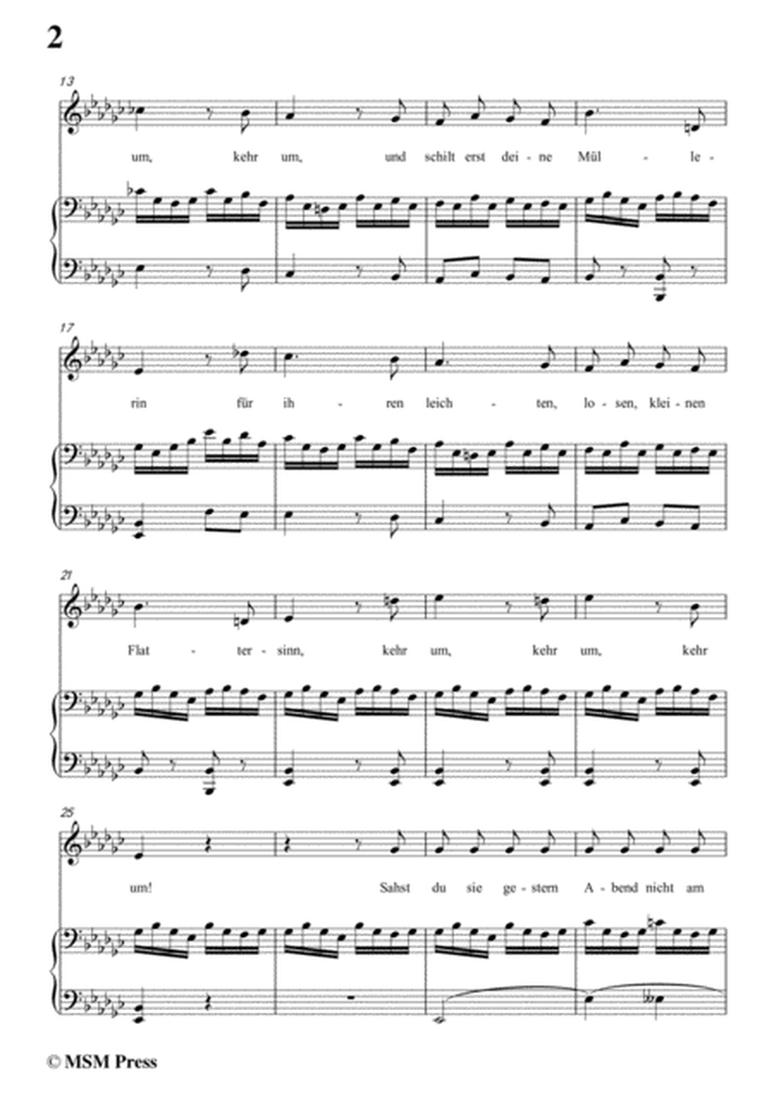 Schubert-Eifersucht und Stolz,from 'Die Schöne Müllerin',Op.25 No.15,in e flat minor,for Voice&Pno image number null