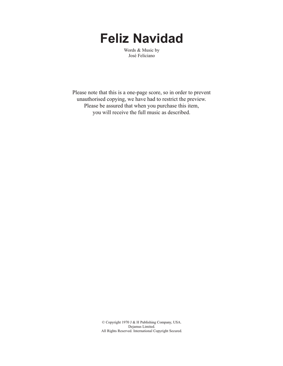Feliz Navidad Acoustic Guitar scores gallery preview page 1