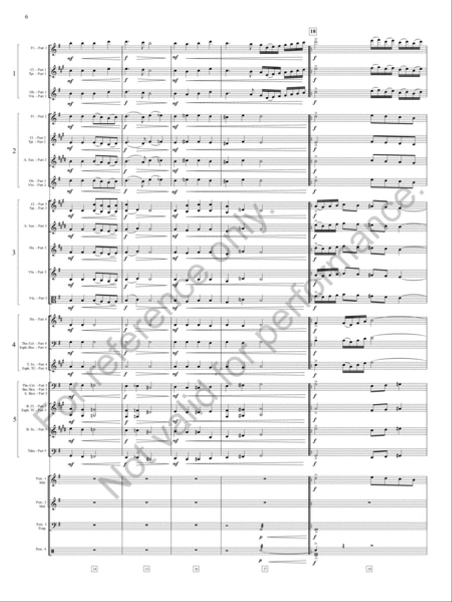 Finale From A Rhapsody On Christmas Carols Concert Band scores gallery preview page 7