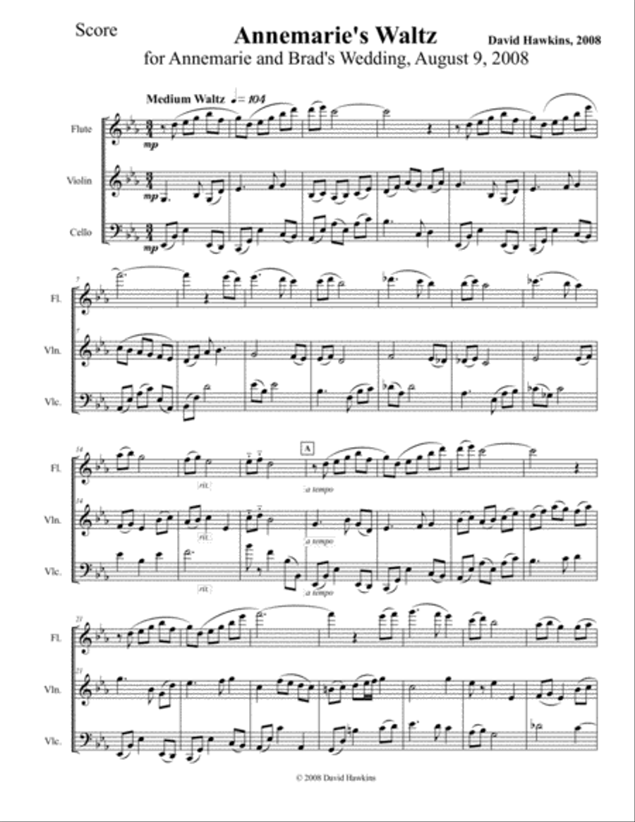 AnnMarie's Waltz Small Ensemble scores gallery preview page 2
