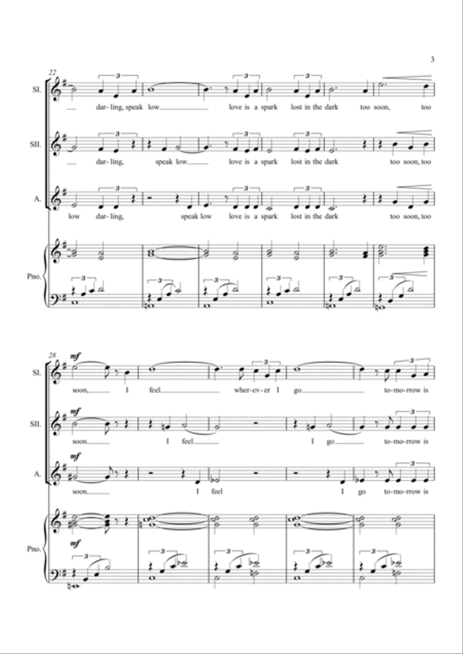 Speak Low SSA scores gallery preview page 3