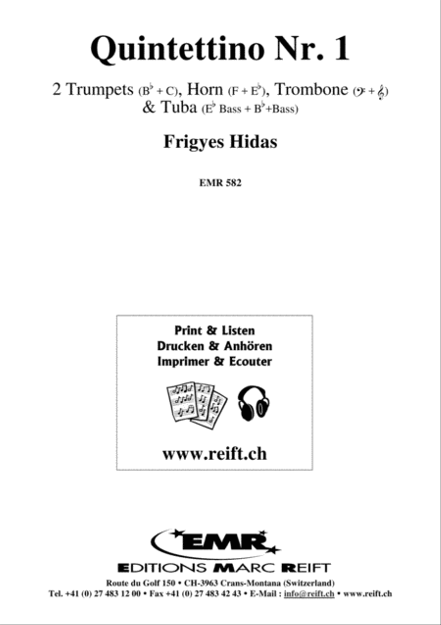 Quintettino No. 1 Quintettino No. 1 Brass Quintet scores gallery preview page 2