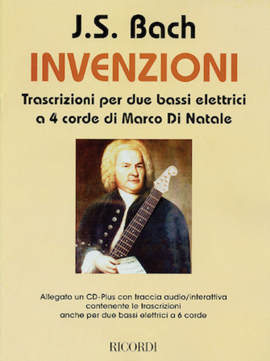 J.S. Bach – Inventions Bass Guitar scores gallery preview page 1