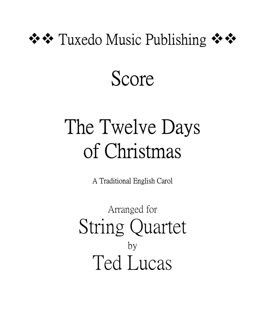 The Twelve Days of Christmas (12 Days of Christmas) Score and Parts image number null