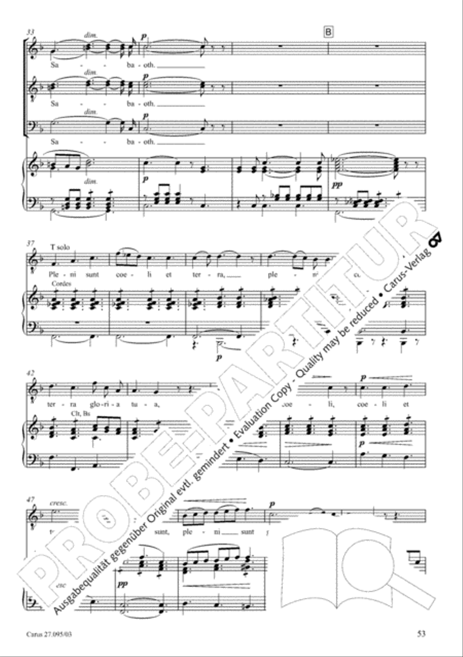 Messe solennelle de sainte Cecile Messe solennelle de sainte Cecile STB scores gallery preview page 54