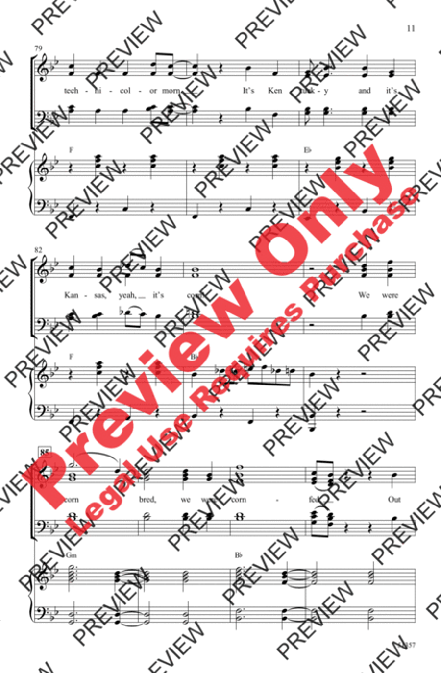 Corn 4-Part scores gallery preview page 11