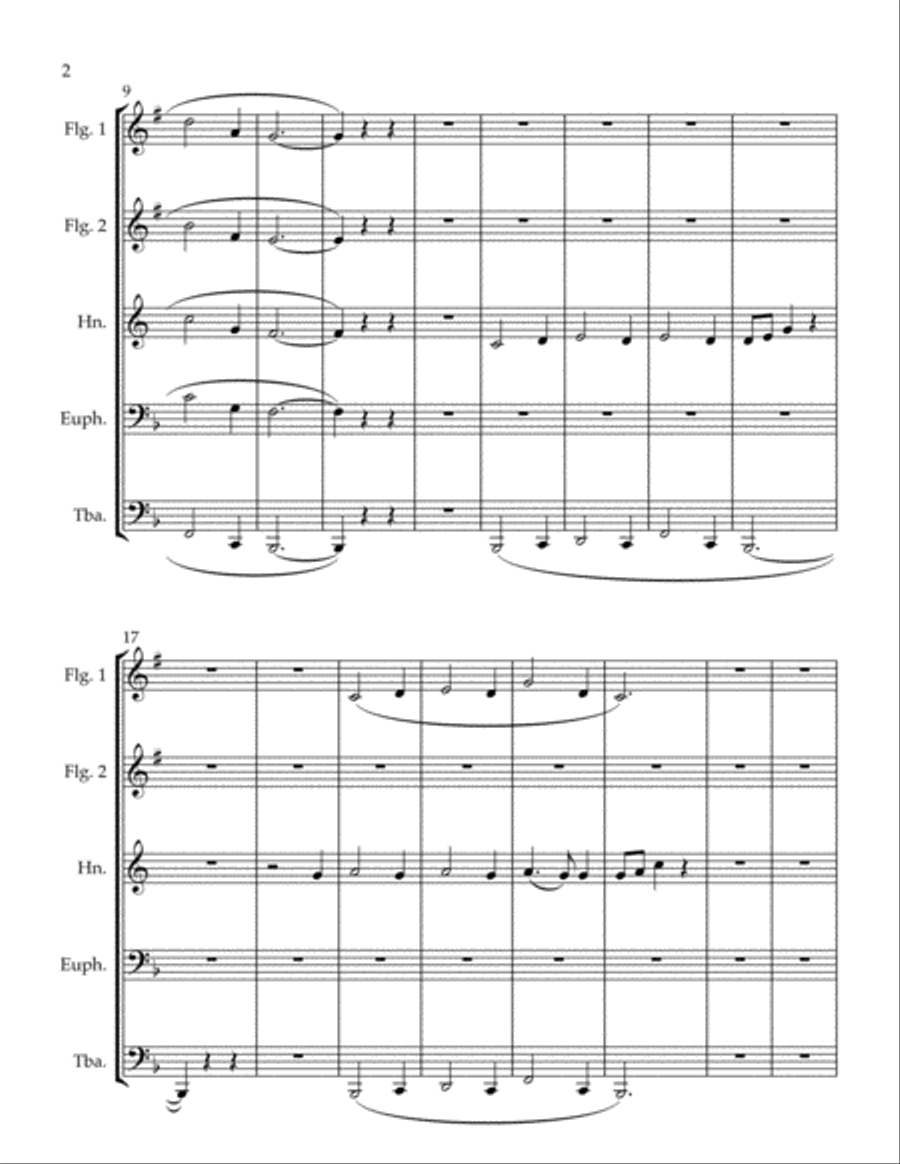 When The Party's Over Brass Ensemble scores gallery preview page 2