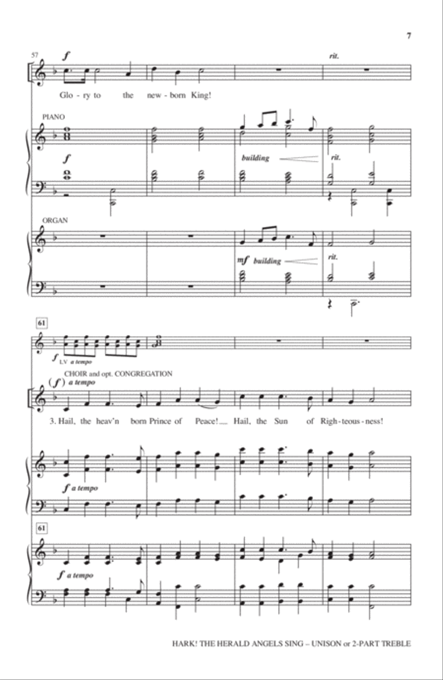 Hark! The Herald Angels Sing Choir scores gallery preview page 6