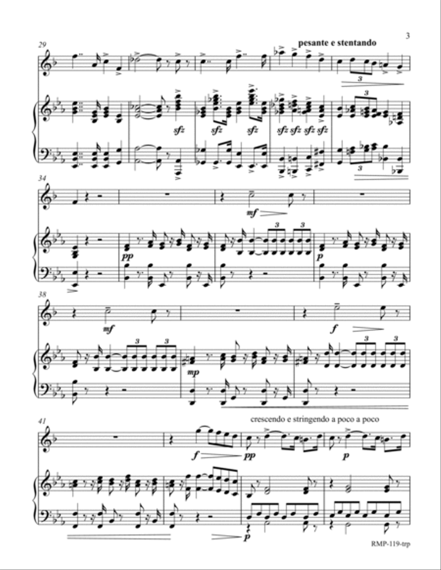 Verdi - Triumphal March from Aida (for Trumpet with piano accompaniment) Verdi - Triumphal March from Aida (for Trumpet with piano accompaniment) B-Flat Trumpet scores gallery preview page 3