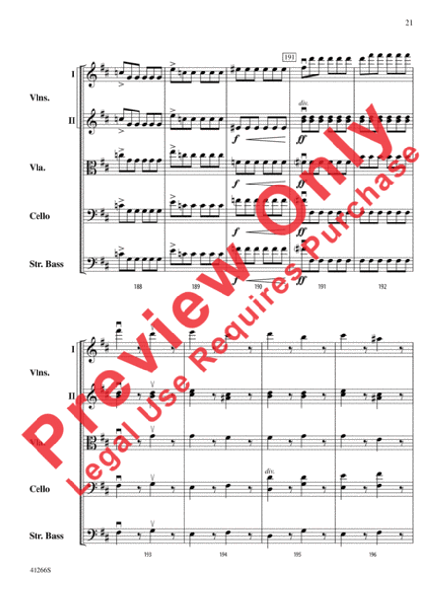 Adagio and Presto String Orchestra scores gallery preview page 22