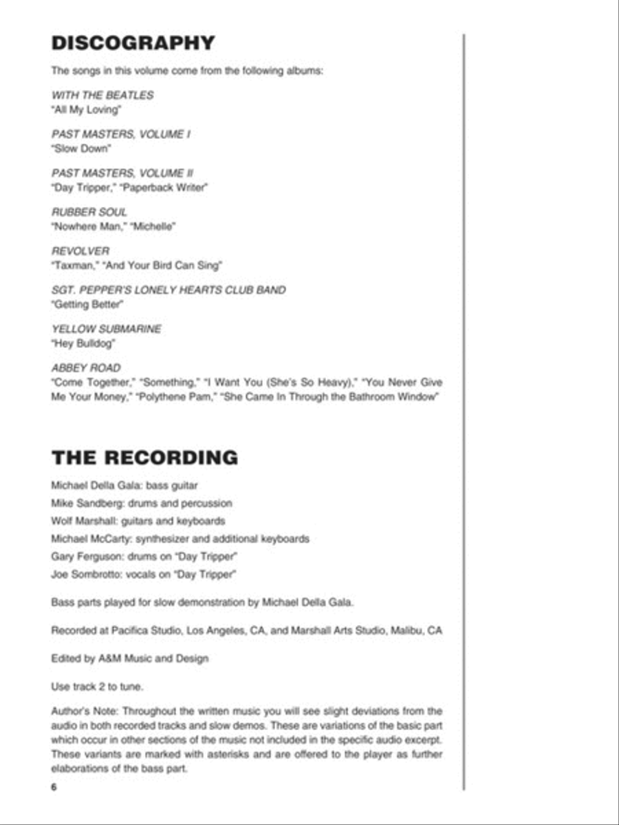 The Beatles Bass The Beatles Bass Bass Guitar Tablature scores gallery preview page 3