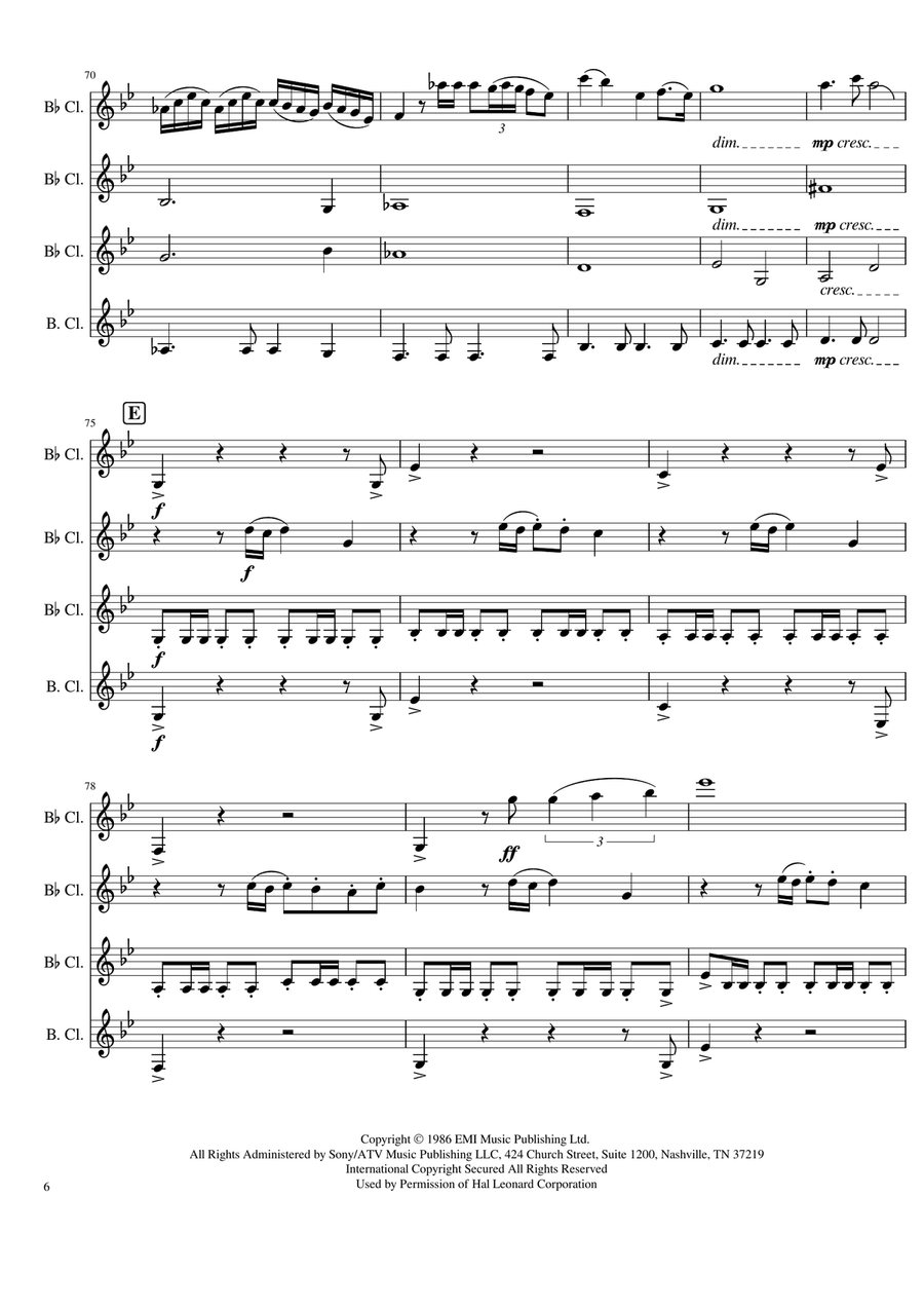 Final Countdown Final Countdown Woodwind Quartet scores gallery preview page 6