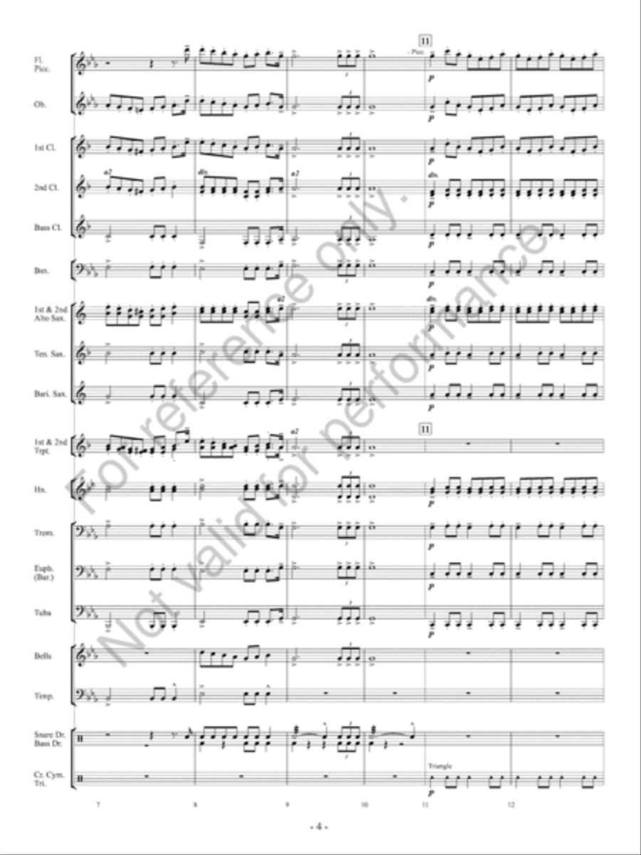 Orpheus Concert Band scores gallery preview page 5