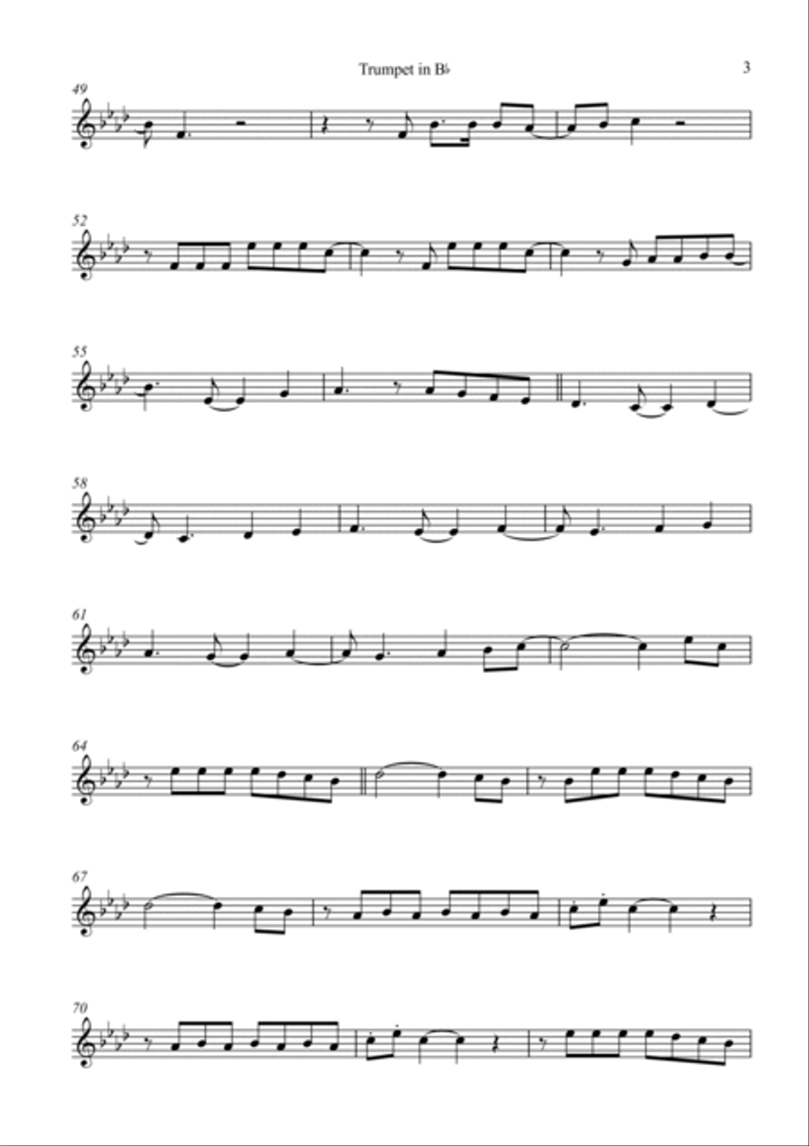 Tattoo B-Flat Trumpet scores gallery preview page 3