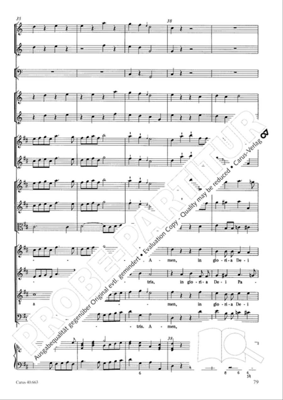 Mass in D minor (Missa in d) ATB scores gallery preview page 95