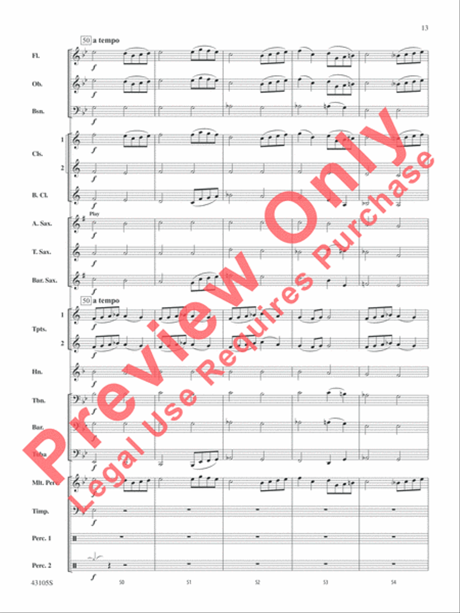 Cheyenne Cheyenne Concert Band scores gallery preview page 13