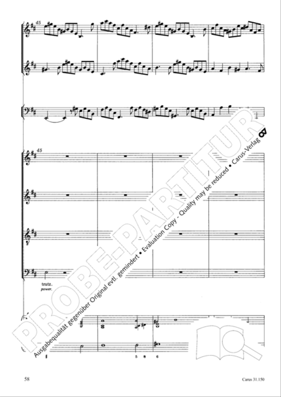 O my Lord, I long for thee (Nach dir, Herr, verlanget mich) 4-Part scores gallery preview page 61