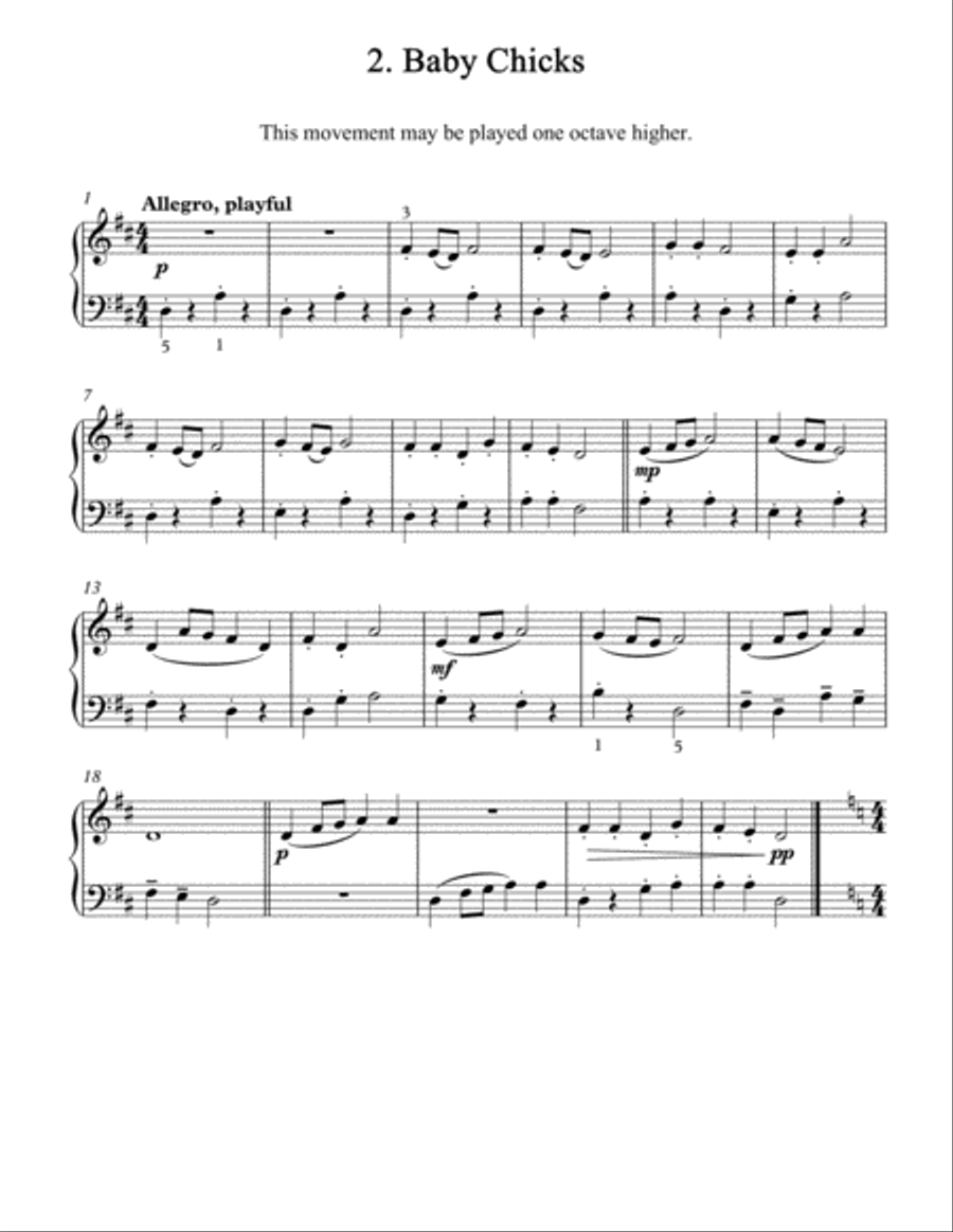 Easter Basket Easy Piano scores gallery preview page 3