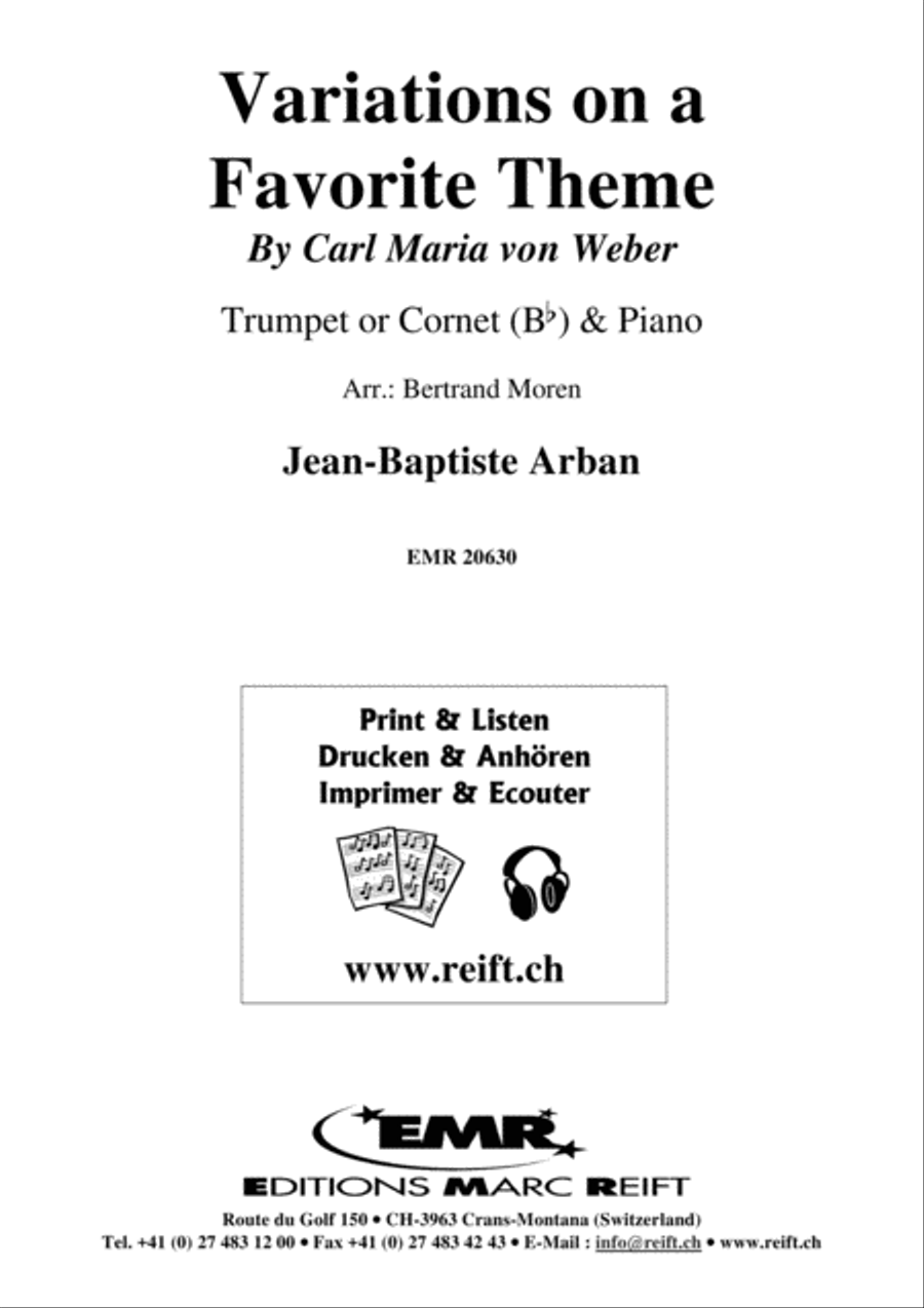 Variations on a Favorite Theme Cornet scores gallery preview page 2