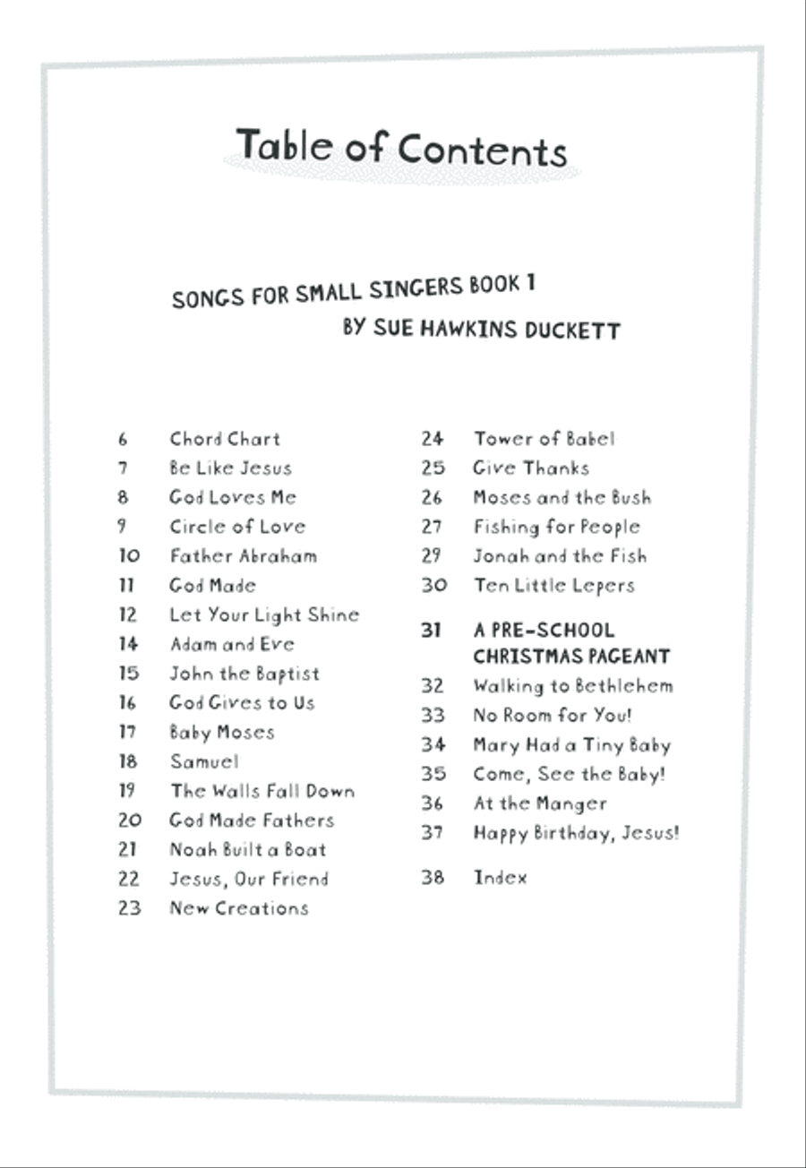 Songs for Small Singers, Book 1 Unison Choir scores gallery preview page 5