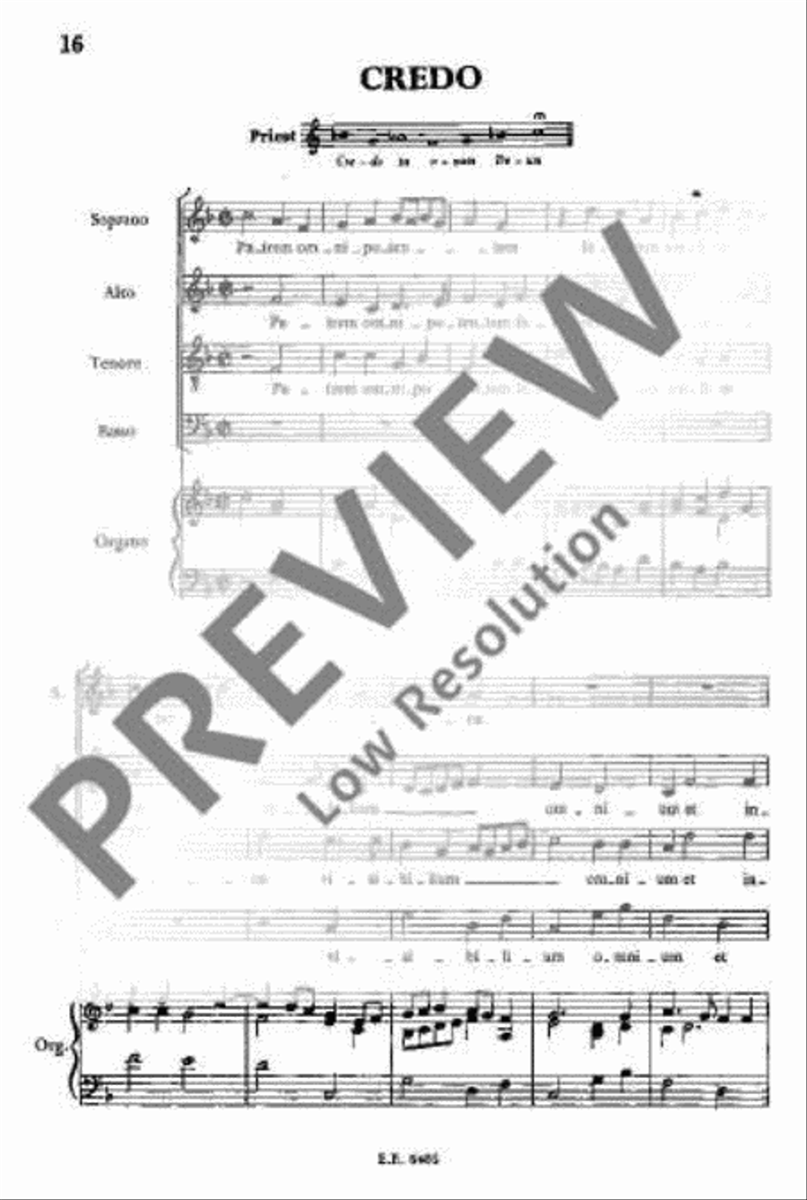 Messa Nr. II in F 4-Part scores gallery preview page 21