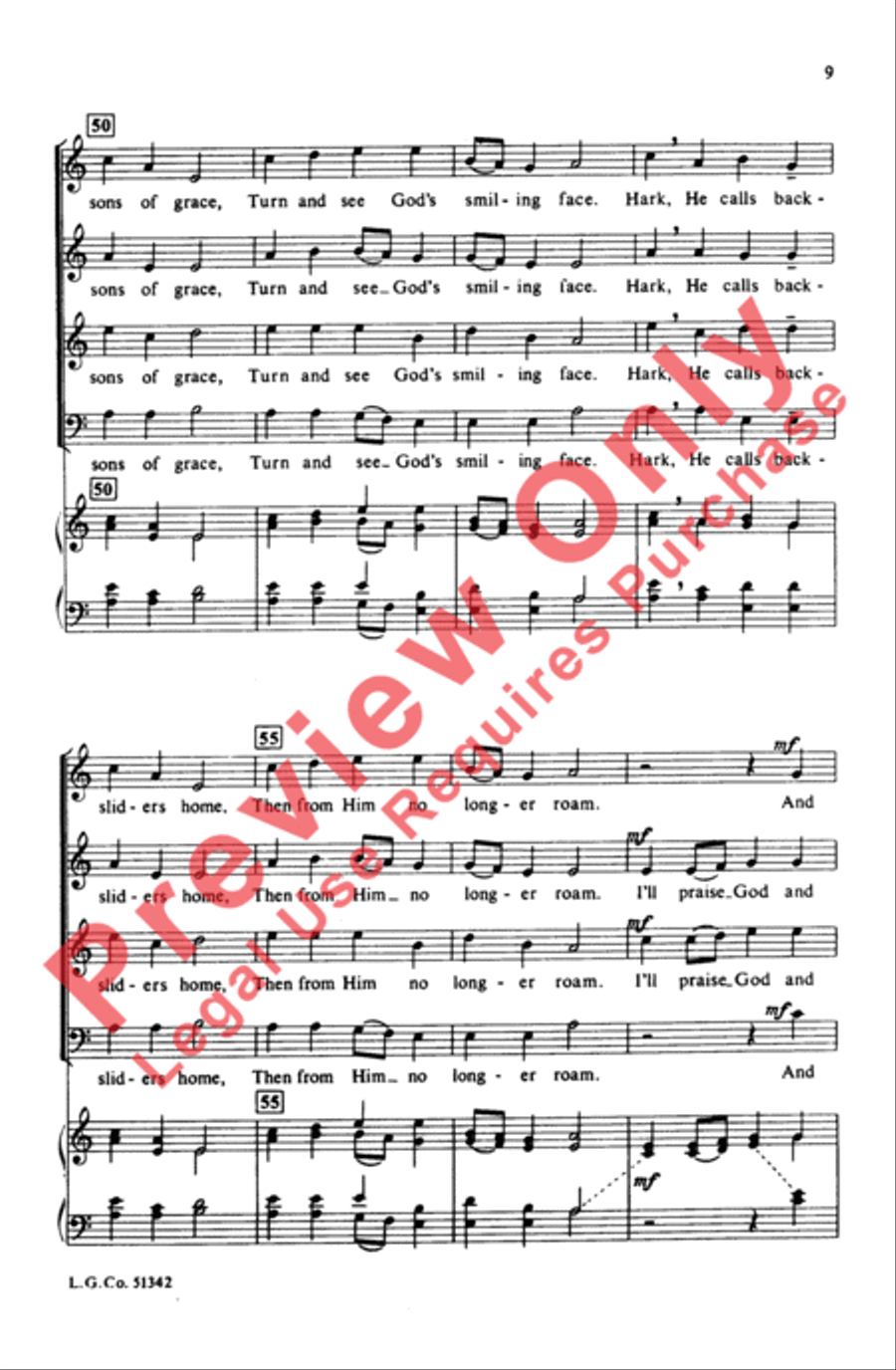 Come and Taste 4-Part scores gallery preview page 8
