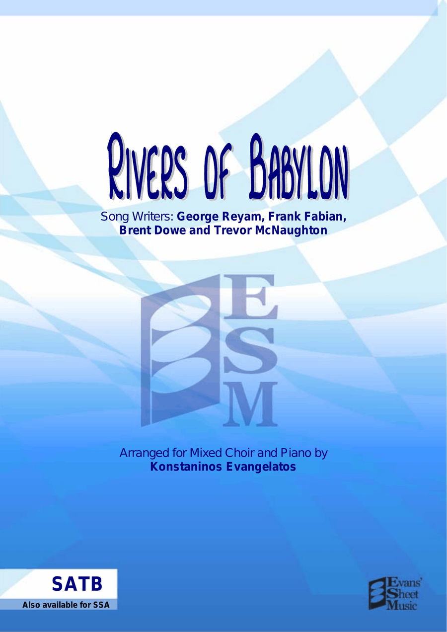 Rivers Of Babylon 4-Part scores gallery preview page 1