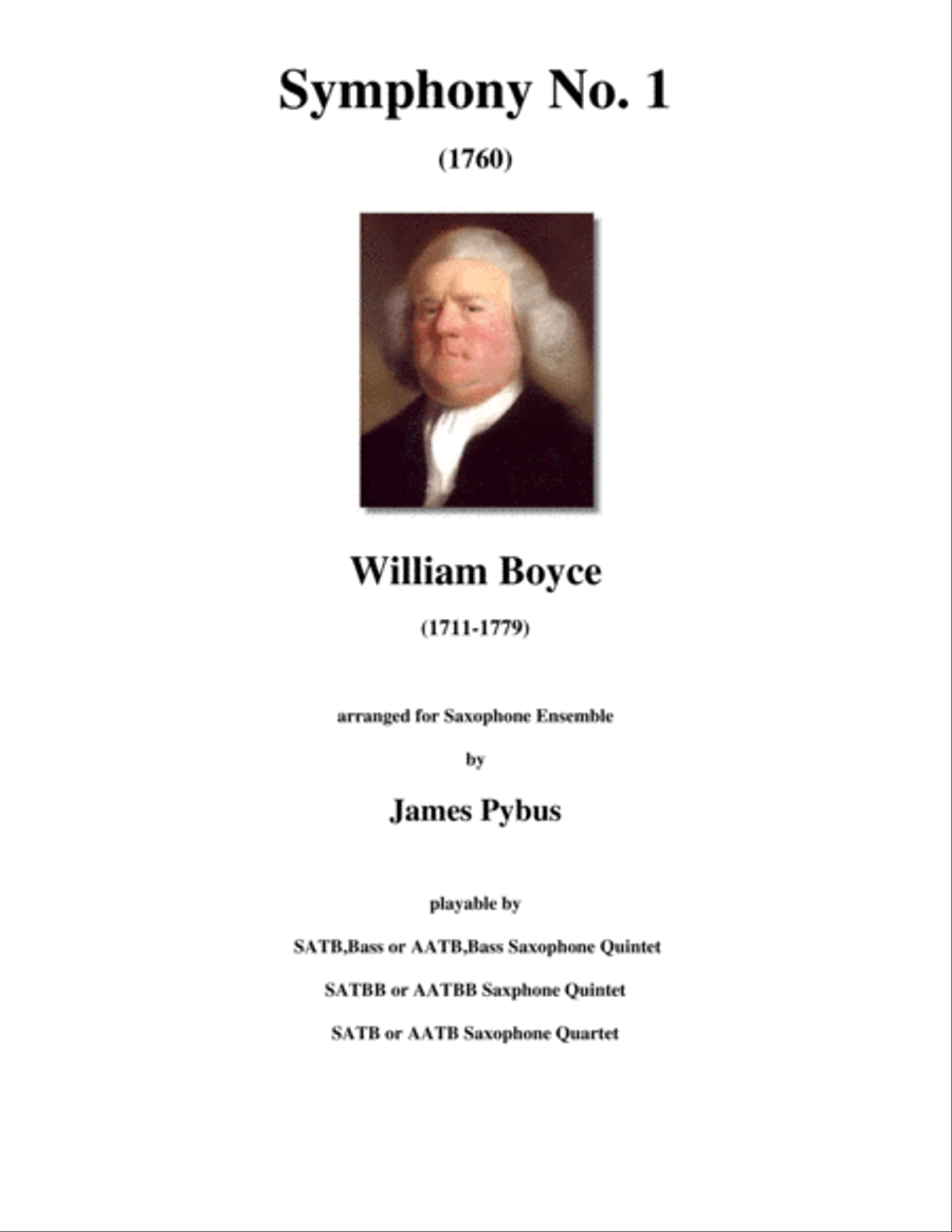 Symphony No 1 Saxophone Quintet scores gallery preview page 2